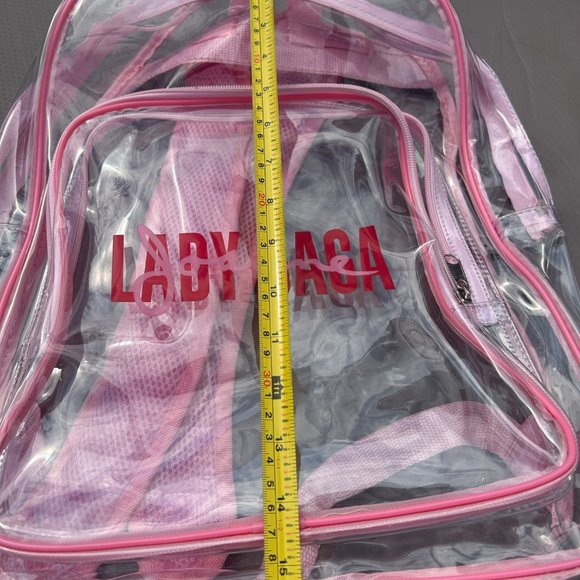 LADY GAGA Joanne 2017 World Tour VIP Transparent PVC Backpack - Picture 7 of 8
